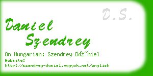 daniel szendrey business card